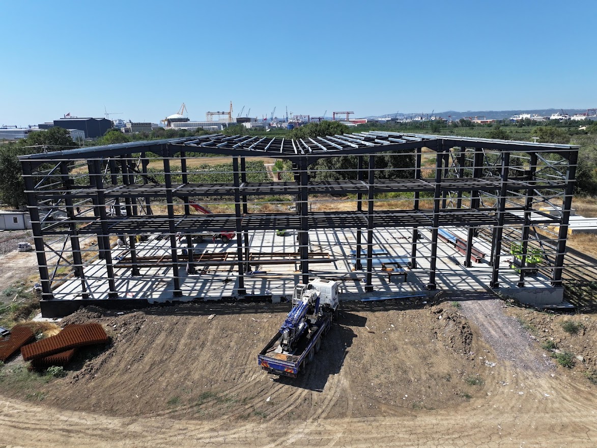 1300 M² 2 Hangarlı Çelik Yapı 