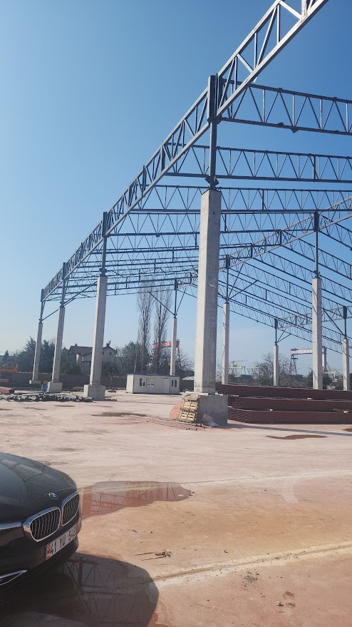 10.100 M² Kapalı Alan Çelik Yapı İnşaatı