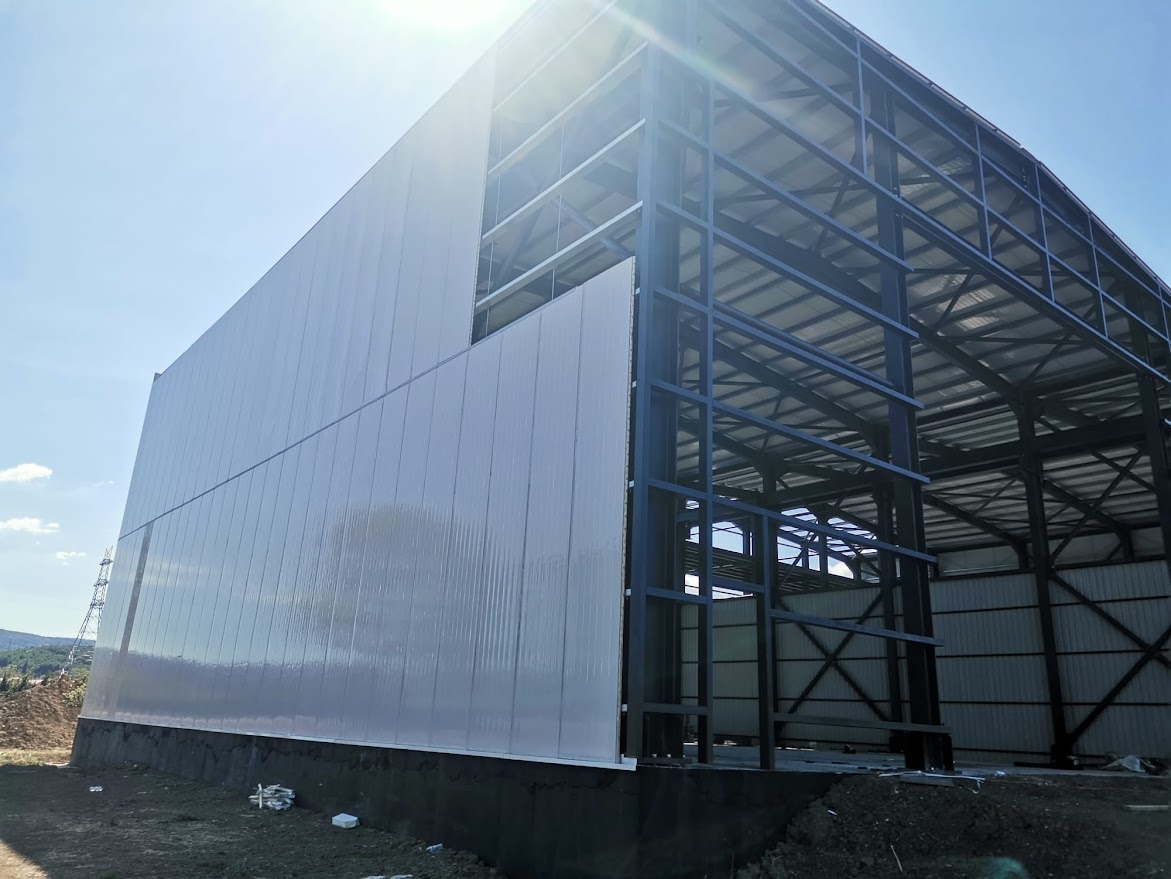 1300 M² 2 Hangarlı Çelik Yapı 