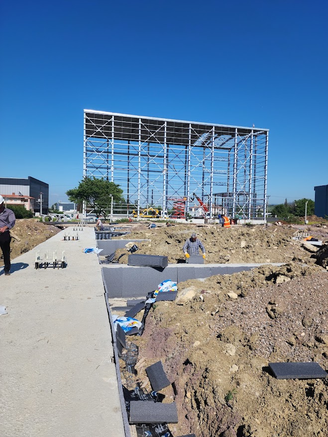 10.100 M² Kapalı Alan Çelik Yapı İnşaatı